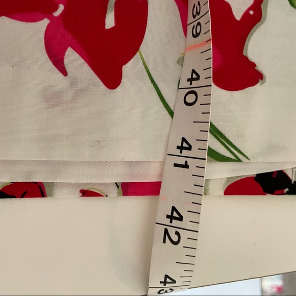 πππ Andre Oliver floral dress; pleated front & cumberbund, size 14, EUC - Picture 9 of 9